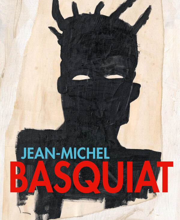 Book cover featuring a black self-portrait by Basqiuat, along with the book title