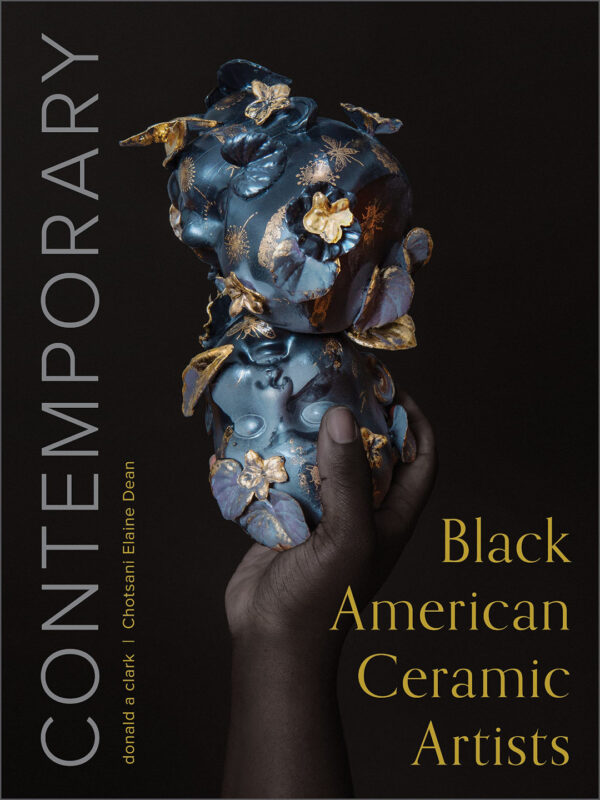 Book cover featuring a black person's hand holding a beautiful ceramic artwork, along with the book title