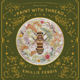 Book cover featuring gold embossing and a colour photograph of an intricately embroidered honey bee