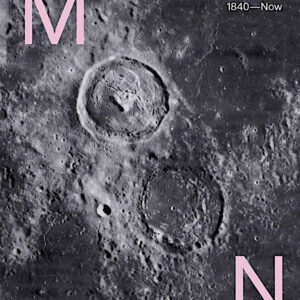 Book cover featuring a monochrome photograph of the moon's surface