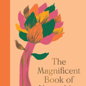 Book cover featuring a colour illustration of an artichoke flower on an orange ground along with the book title